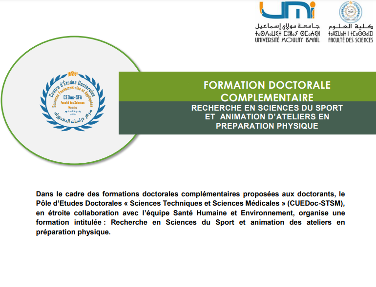FORMATION DOCTORALECOMPLEMENTAIRE