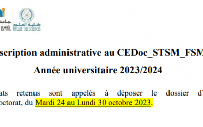 Inscription administrative au CEDoc_STSM_FSM