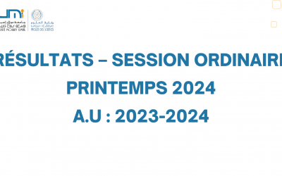 Résultats – Session Ordinaire Printemps 2024