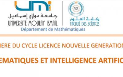 FILIERE DU CYCLE LICENCE NOUVELLE GENERATION -MATHEMATIQUES ET INTELLIGENCE ARTIFICIELLE