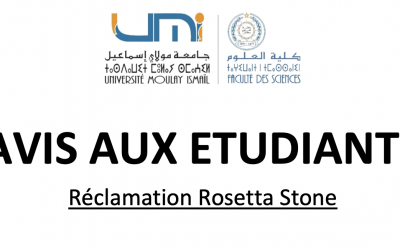 AVIS AUX ETUDIANTS – Réclamation Rosetta Stone